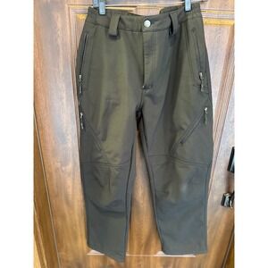 Free Soldier Men's |  Fleece Lined Softshell Tactical, Snow Pant Black | Mens 32